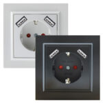 Enchufe Empotrable Tipo F Schuko Con Doble USB - EP