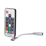 Controlador mini para tiras led RGB con control remoto por RF