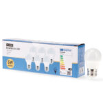Bombilla LED E27 G45 5W - Pack 6
