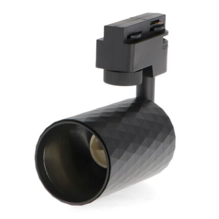 Foco portalámparas GU10 para carril Black Diamond Monofásico