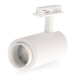 Foco LED para carril White Bari 10W Óptica Regulable Monofásico CCT