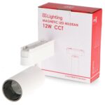 Foco LED Mildean Serie 5mm 12W para carril magnético Blanco 42V - Imagen 3