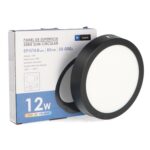 Panel de Superficie Negro Circular 12W CCT - Imagen 3