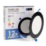 Panel LED Circular Negro 12W CCT - Imagen 3