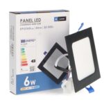 Panel LED Cuadrado Negro 6W CCT - Imagen 3