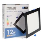 Panel LED Cuadrado Negro 12W CCT - Imagen 3