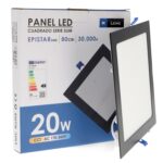 Panel LED Cuadrado Negro 20W CCT - Imagen 3