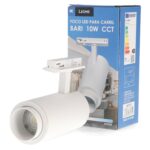 Foco LED para carril White Bari 10W Óptica Regulable Monofásico CCT - Imagen 3