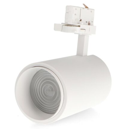 Foco LED para carril White Bari 30W Óptica Regulable Trifásico CCT