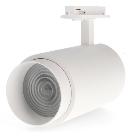 Foco LED para carril White Bari 30W Óptica Regulable Monofásico CCT