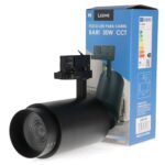 Foco LED para carril Black Bari 30W Óptica Regulable Trifásico CCT - Imagen 3