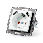 Enchufe Empotrable Tipo Schuko con USB  - PJ - Imagen 3