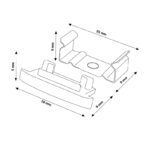 Pack 2 Tapones y 2 grapas para Perfil LM3718 - Imagen 2