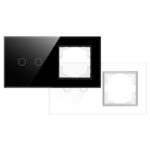 Interruptor Táctil Doble con Marco Individual - DSC