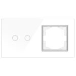 Interruptor Táctil Doble con Marco Individual - DSC - Imagen 5