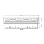 Foco LED Lineal Viena 20W - Imagen 2