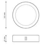 Panel de Superficie Circular Serie Sensor Light 18W - Imagen 2