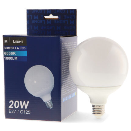 Bombilla LED E27 G125 20W
