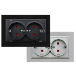 Enchufe Empotrable Doble Tipo Schuko - FL