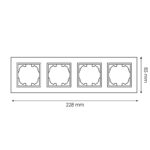 Marco de madera Natural para 4 Módulo - FM - Imagen 2