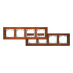 Marco de madera Natural para 4 Módulo - FM