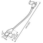 Cable doble adaptador crimpable para Tira LED 220VAC Cob - Imagen 2