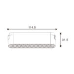 Foco LED Pure Serie 5mm 6W para carril magnético Negro 42V - Imagen 2