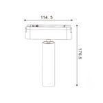 Foco LED Mildean Serie 5mm 15W para carril magnético Blanco 42V - Imagen 2