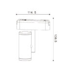 Foco LED Atlaf Serie 5mm 8W para carril magnético Negro 42V - Imagen 2