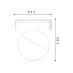 Foco LED Mends Serie 5mm 10W para carril magnético Blanco 42V - Imagen 2