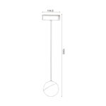 Foco LED Mends Serie 5mm 10W para carril magnético Negro 42V - Imagen 2