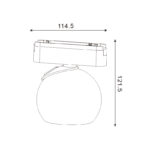 Foco LED Lution Serie 5mm 12W para carril magnético Negro 42V - Imagen 2