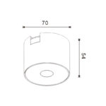 Foco LED Bise Serie 5mm 8W para carril magnético Blanco 42V - Imagen 2