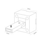 Soporte de pared para carril LED magnético 2 metros Serie 5mm - Imagen 2