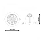 Foco Downlight LED orientable White Track 30W - Imagen 2