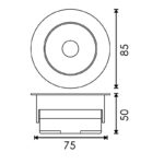 Foco Downlight LED orientable CobFix 10W CCT - Imagen 2