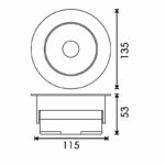 Foco Downlight LED orientable CobFix 20W - DSC - Imagen 2