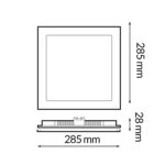 Panel de Superficie Serie Pro Cuadrado 25W CCT - Imagen 2