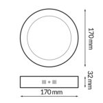 Panel de Superficie Serie Pro Circular 12W CCT - Imagen 2