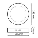 Panel de Superficie Serie Pro Circular 25W CCT - Imagen 2