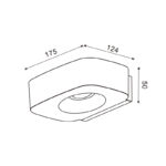 Aplique Led Solar Black Plit - Imagen 2