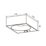 Aplique Led Solar White Bin - Imagen 2