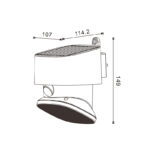 Aplique Led Solar White Flat - Imagen 2