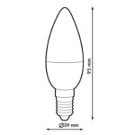 Bombilla LED C37 E14 6W - Imagen 2