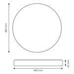 Plafon Led Neox 36W Black - Imagen 2