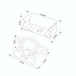 Pack 2 Tapones y 2 grapas para Perfil LM3739 - Imagen 2