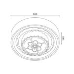 Plafón de Techo Round 108W CCT - DSC - Imagen 2