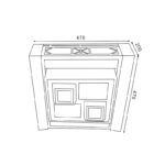 Plafón de Techo Square 120W CCT - DSC - Imagen 2