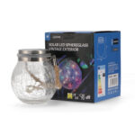 Solar LED SphereGlass Vintage RGB exterior - Imagen 4
