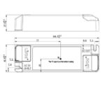 Driver Lifud 0-10V Salida 220-240V Dc 42W No flicker LF-ABA040B-1050-42 - Imagen 2